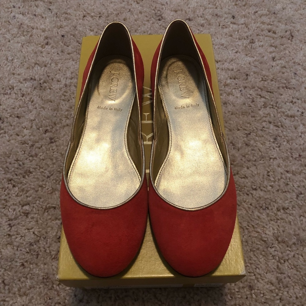 Jcrew Jane Suede Ballet Flats
